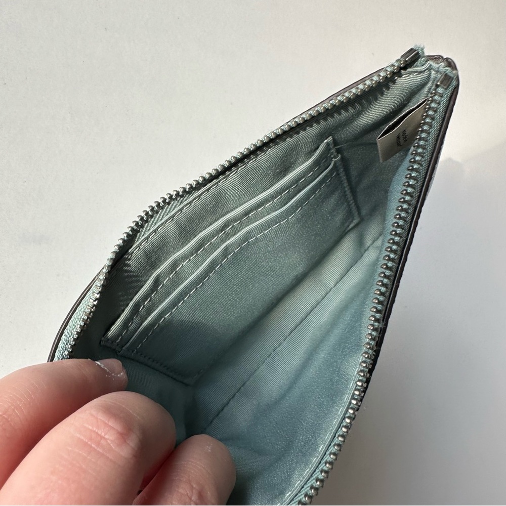 Coach Light Blue Wristlet Small - Picture 3 of 3
